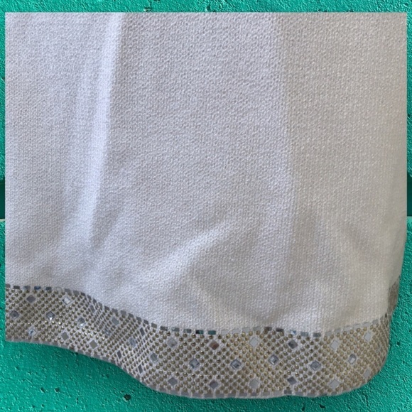 VINTAGE St. John Evening by Marie Gray skirt SET sz XS/S ecru sequins EUC VTG - Picture 13 of 16